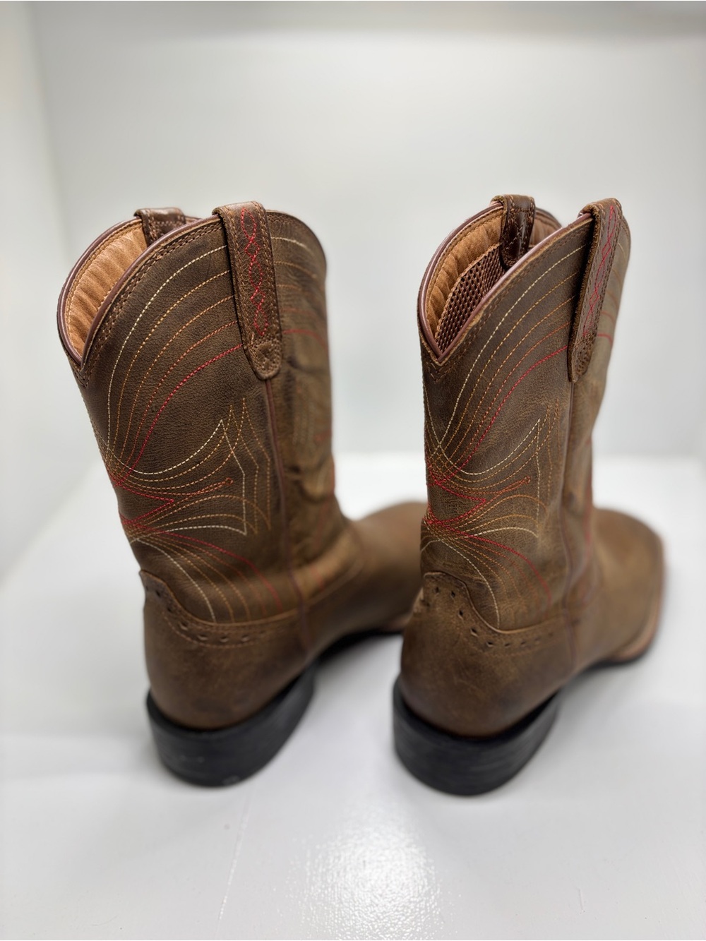 Ariat Heritage Western Boots Women's 8EE Brown Leather Cowboy Riding Boots - Picture 8 of 11